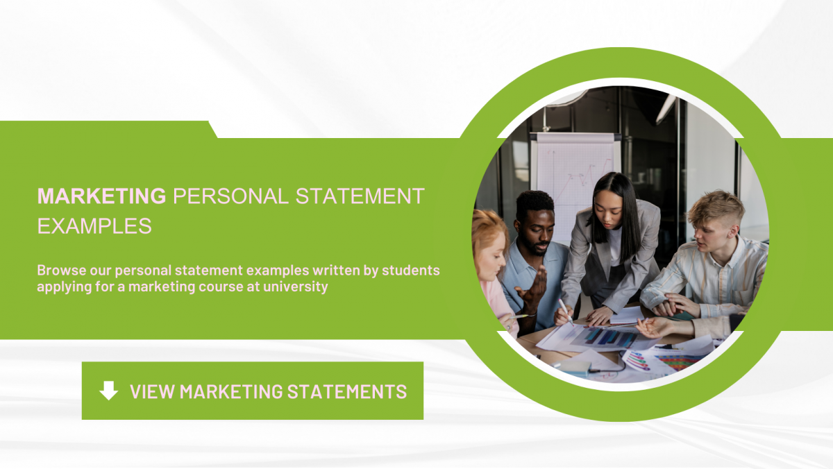 Marketing Personal Statement Examples